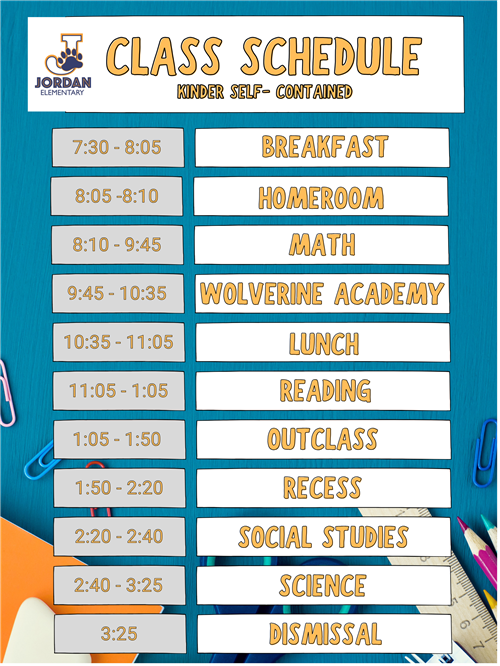 class schedule k